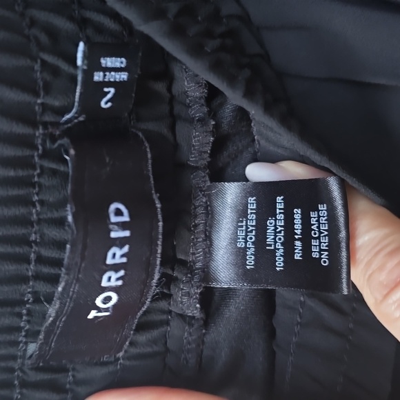 Torrid Chiffon Side Slit Beach Pant 2x wide leg undershorts - Picture 6 of 11